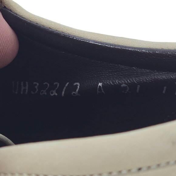 Vintage Salvatore Ferragamo Sneakers Men 11 Beige Tan Leather Suede Casual Shoes main image 6